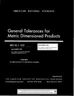 Standard ASME B4.3:1978(R2004) 1978 preview