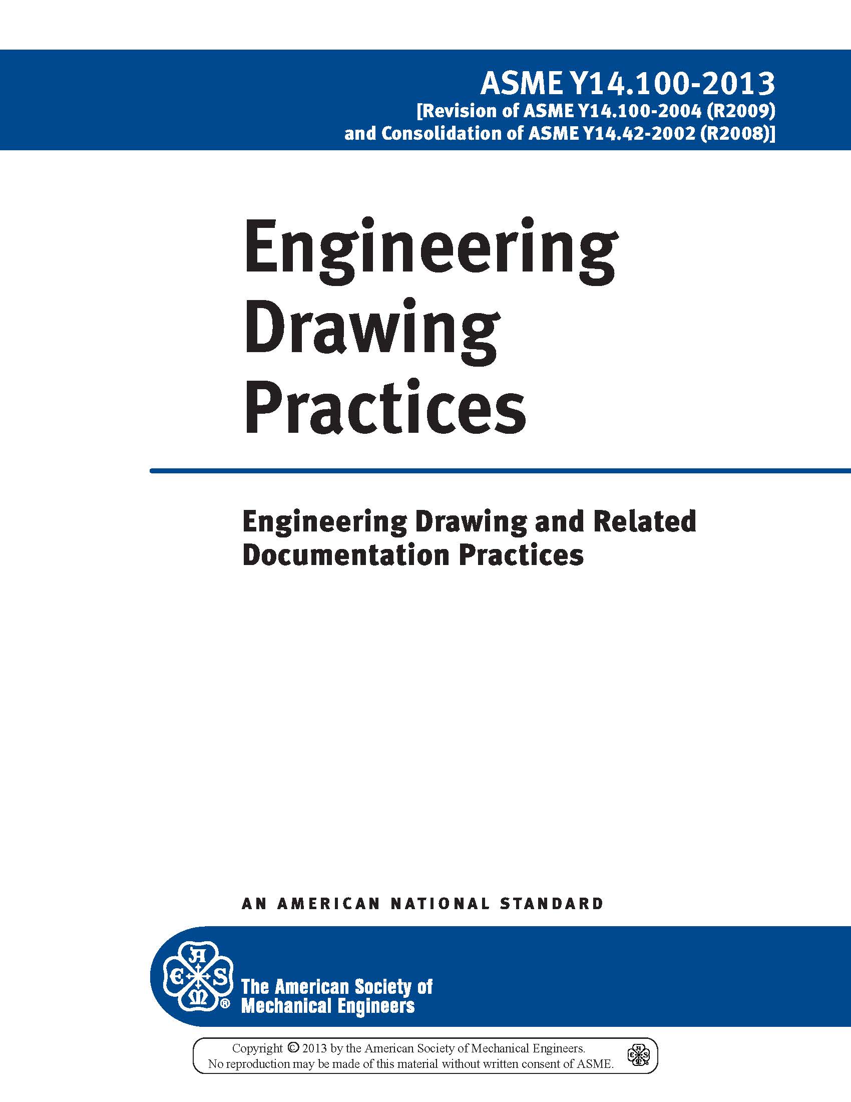 Standard ASME Y14.100:2013 2013 preview
