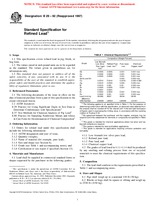 WITHDRAWN ASTM B29-92(1997) 10.4.1997 preview
