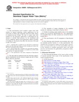 WITHDRAWN ASTM B88M-05(2011) 1.4.2011 preview