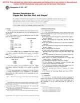 WITHDRAWN ASTM B187-00e1 10.3.2000 preview