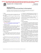WITHDRAWN ASTM B319-91(2004) 1.4.2004 preview