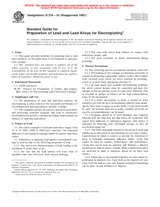 WITHDRAWN ASTM B319-91(1997) 1.1.1997 preview