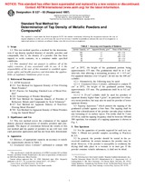 WITHDRAWN ASTM B527-93(1997) 1.1.2000 preview