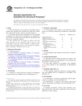 WITHDRAWN ASTM C5-03(2009) 1.12.2009 preview