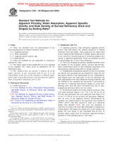 WITHDRAWN ASTM C20-00(2005) 1.12.2005 preview