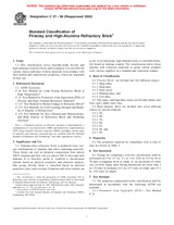 WITHDRAWN ASTM C27-98(2002) 10.9.1997 preview