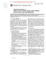 WITHDRAWN ASTM C208-72(1982) 1.1.1900 preview