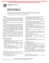 WITHDRAWN ASTM C270-01a 10.11.2001 preview