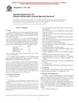 WITHDRAWN ASTM C478-03a 10.9.2003 preview