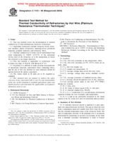 WITHDRAWN ASTM C1113-99(2004) 1.9.2004 preview