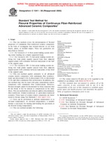 WITHDRAWN ASTM C1341-00(2005) 1.6.2005 preview