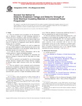 WITHDRAWN ASTM D149-97a(2004) 1.3.2004 preview
