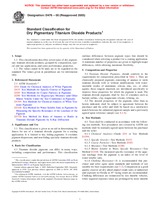 WITHDRAWN ASTM D476-00(2005) 1.9.2005 preview