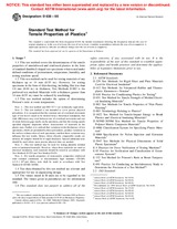 Preview ASTM D638-00 10.4.2002