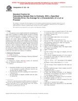 WITHDRAWN ASTM E122-00 10.10.2000 preview
