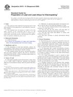 WITHDRAWN ASTM B319-91(2009) 1.9.2009 preview