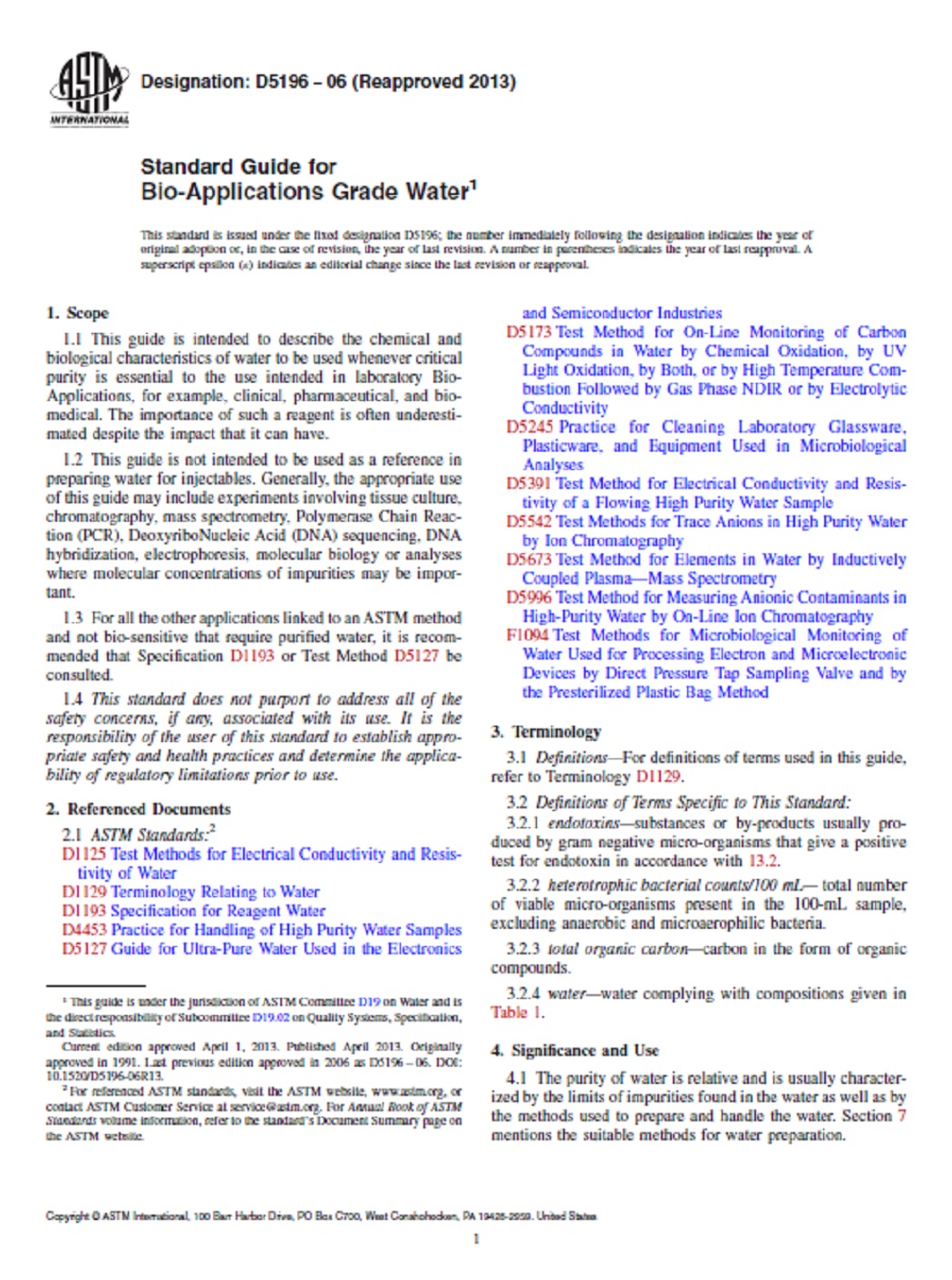 WITHDRAWN ASTM D5196-06(2013) 1.4.2013 preview