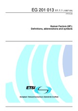 Standard ETSI EG 201013-V1.1.1 15.4.1997 preview