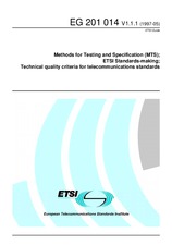 Standard ETSI EG 201014-V1.1.1 15.5.1997 preview