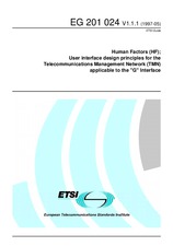 Standard ETSI EG 201024-V1.1.1 30.5.1997 preview