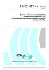 Standard ETSI EG 201027-V1.1.1 30.6.1997 preview