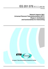 Standard ETSI EG 201076-V1.1.1 15.9.1997 preview