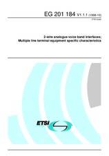 Standard ETSI EG 201184-V1.1.1 15.10.1998 preview