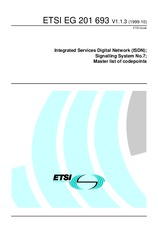 Standard ETSI EG 201693-V1.1.3 8.10.1999 preview