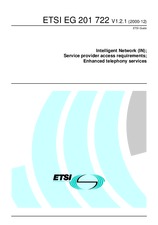 Standard ETSI EG 201722-V1.2.1 15.12.2000 preview