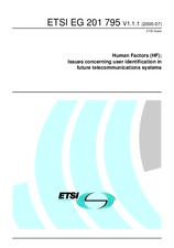 Standard ETSI EG 201795-V1.1.1 11.7.2000 preview