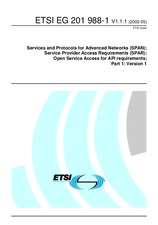 Standard ETSI EG 201988-1-V1.1.1 27.5.2002 preview