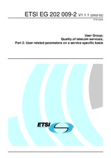 Standard ETSI EG 202009-2-V1.1.1 8.2.2002 preview