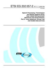 Standard ETSI EG 202057-2-V1.1.1 10.9.2002 preview