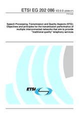 Standard ETSI EG 202086-V2.0.0 22.7.2008 preview