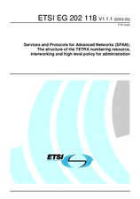 Standard ETSI EG 202118-V1.1.1 9.5.2003 preview
