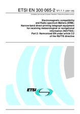 Standard ETSI EN 300065-2-V1.1.1 11.5.2001 preview