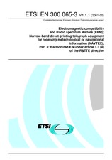Standard ETSI EN 300065-3-V1.1.1 11.5.2001 preview
