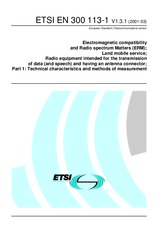 Standard ETSI EN 300113-1-V1.3.1 20.3.2001 preview
