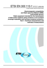 Preview ETSI EN 300113-1-V1.5.1 2.9.2003