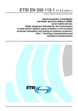 Standard ETSI EN 300113-1-V1.6.2 26.11.2009 preview