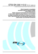 Preview ETSI EN 300113-2-V1.3.1 4.12.2003
