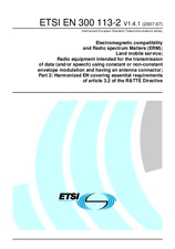 Standard ETSI EN 300113-2-V1.4.1 20.7.2007 preview