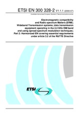 Standard ETSI EN 300328-2-V1.1.1 28.7.2000 preview
