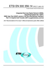 Standard ETSI EN 300356-14-V4.2.1 18.7.2001 preview