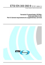 Standard ETSI EN 300392-9-V1.3.1 30.11.2004 preview