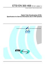 Standard ETSI EN 300468-V1.4.1 20.11.2000 preview