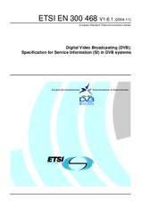 Standard ETSI EN 300468-V1.6.1 4.11.2004 preview