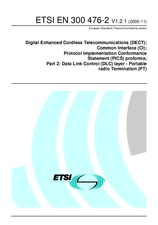 Standard ETSI EN 300476-2-V1.2.1 27.11.2000 preview