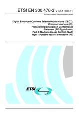 Standard ETSI EN 300476-3-V1.2.1 27.11.2000 preview